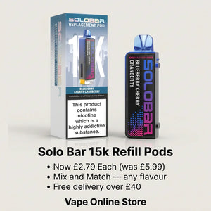 Solo Bar 15k Refill Pods | Now £2.79 Each