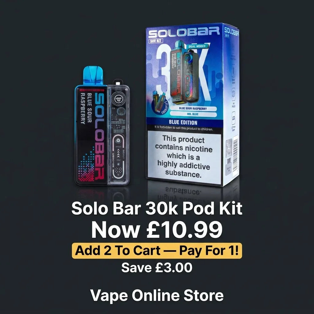Solo Bar 30k Pod Kit | Buy 1 Get 1 FREE | Only £10.99