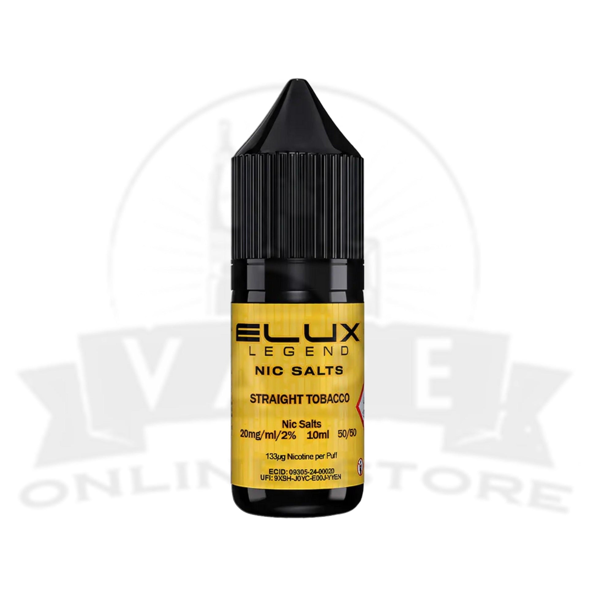 Straight Tobacco Elux Legend 10ml Nic Salt | Retail & Wholesale