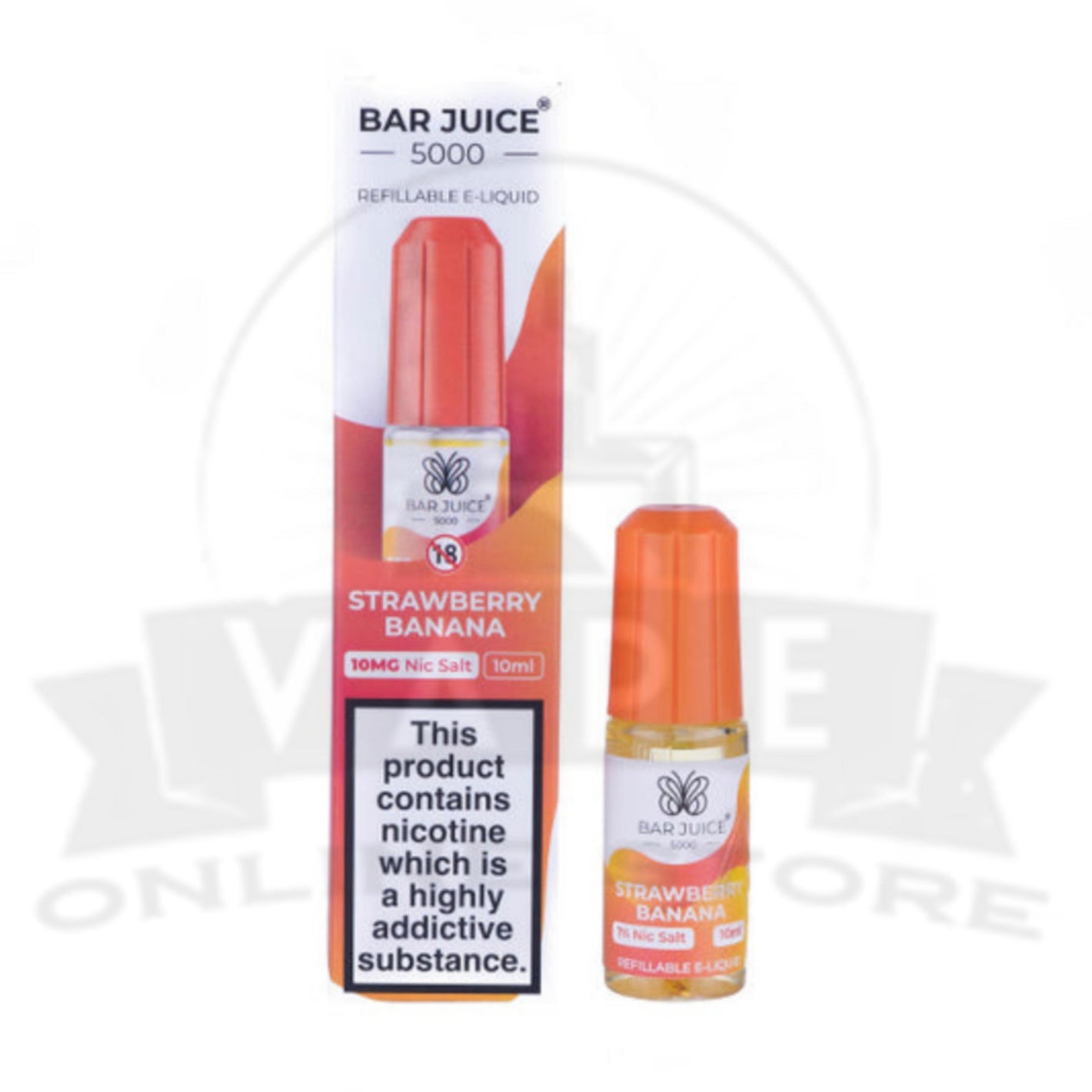 Strawberry Banana Bar Juice 5000 Nic Salt E-Liquid | 4 for £10