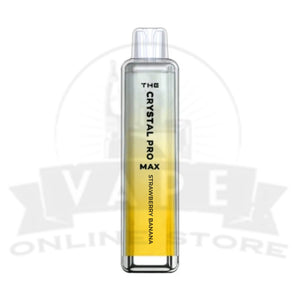 Strawberry Banana Crystal Pro Max 4000 Puffs | Nicotine Free Vape