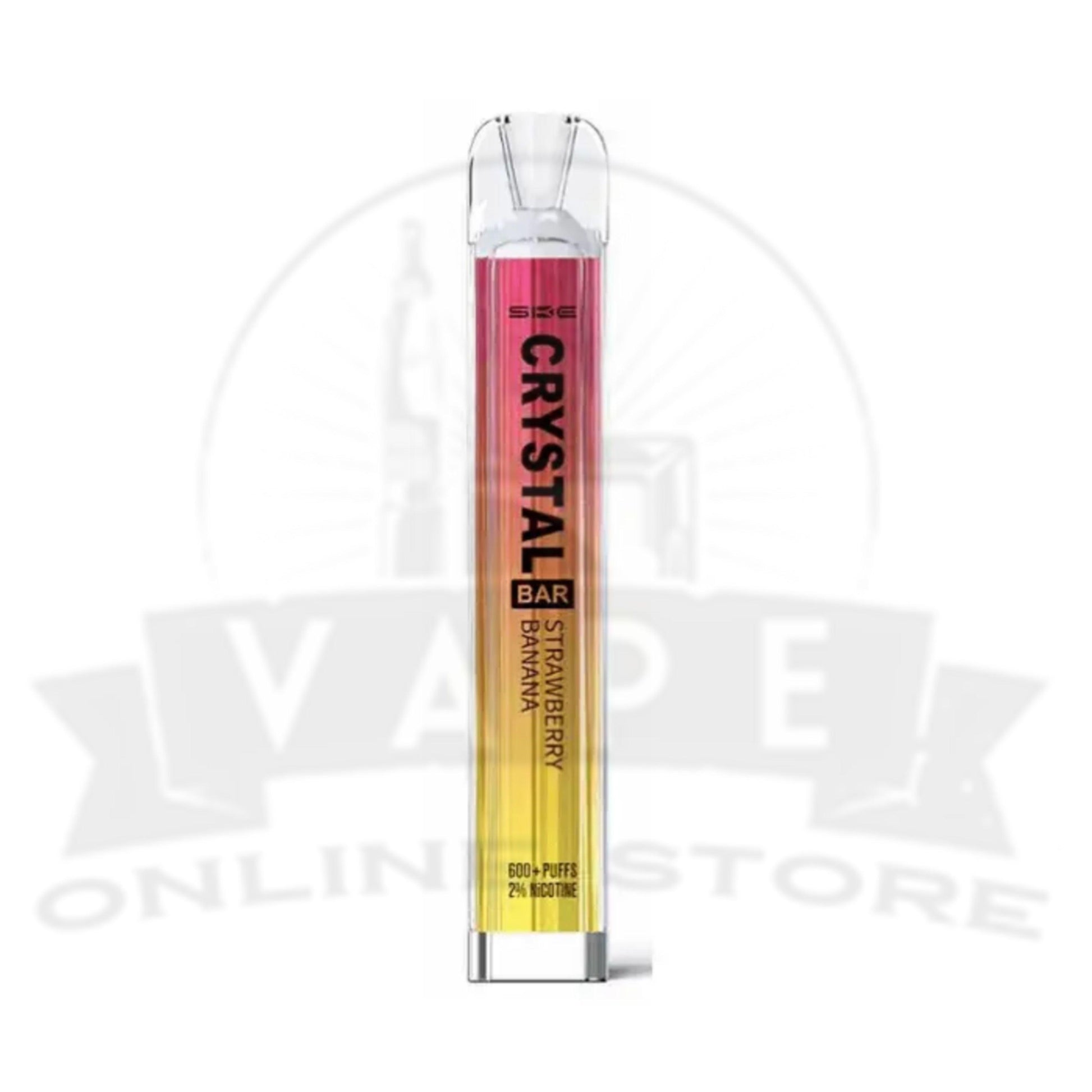 Strawberry Banana SKE Crystal Bar 600 Puffs Disposable Vape