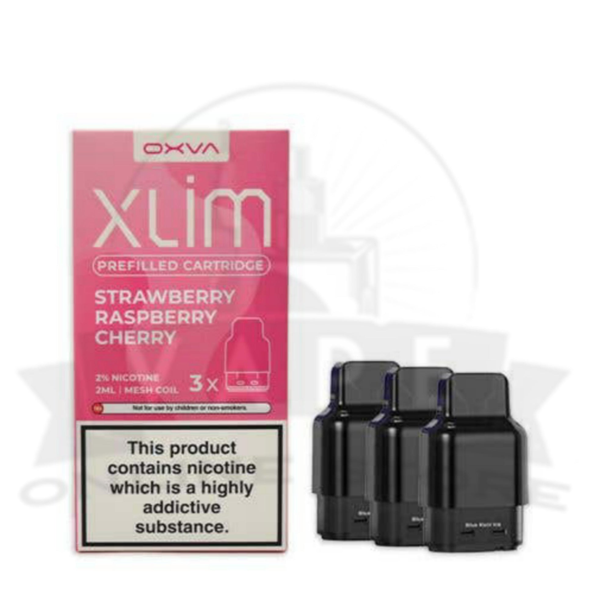 Strawberry Raspberry Cherry Oxva Xlim Prefilled Cartridge| Pack Of 3