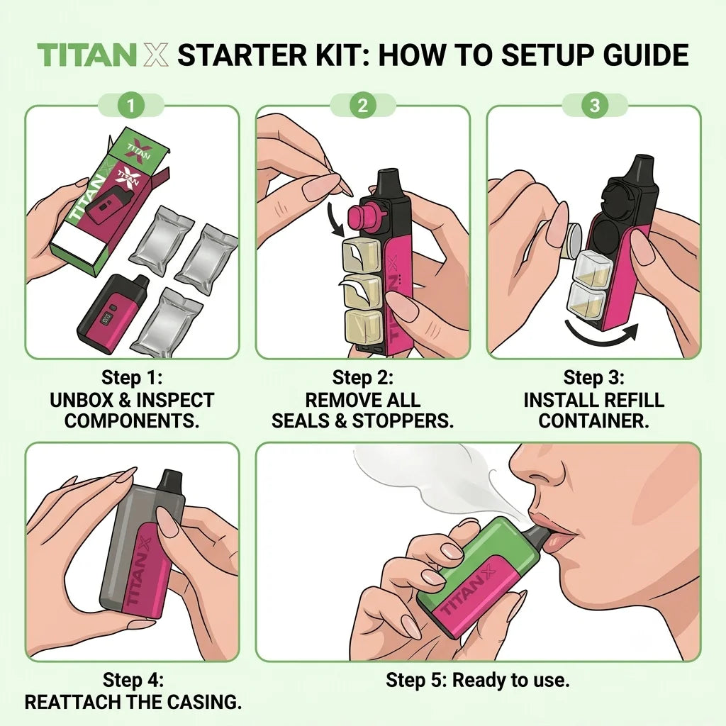 Titan X 50K Prefilled Pod Kit |  3 For £27