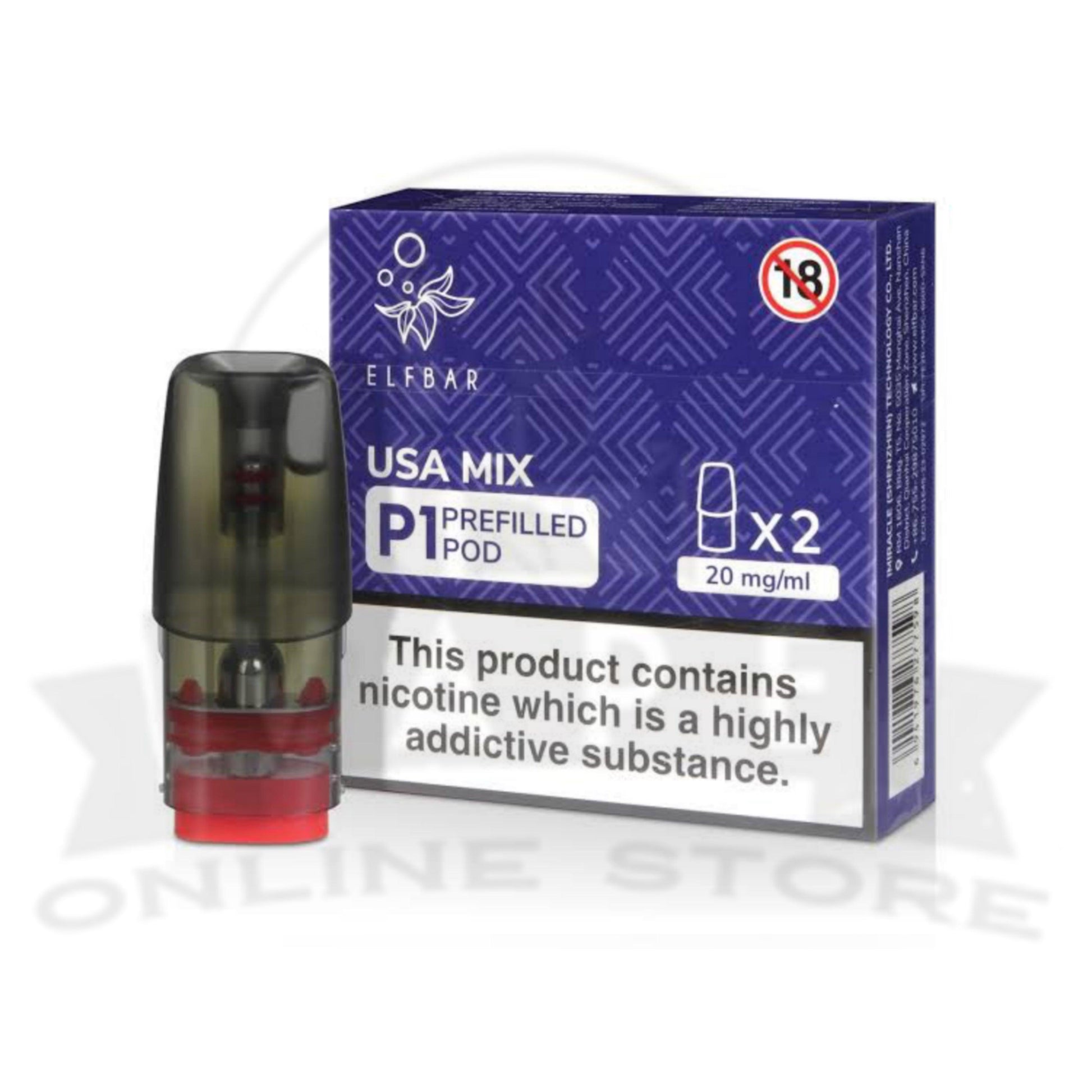 USA MIX Elf Bar Mate P1 Prefilled Pod | Retails & Wholesale