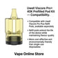 uwell viscore pro plus 40k prefilled pod kit compatibility