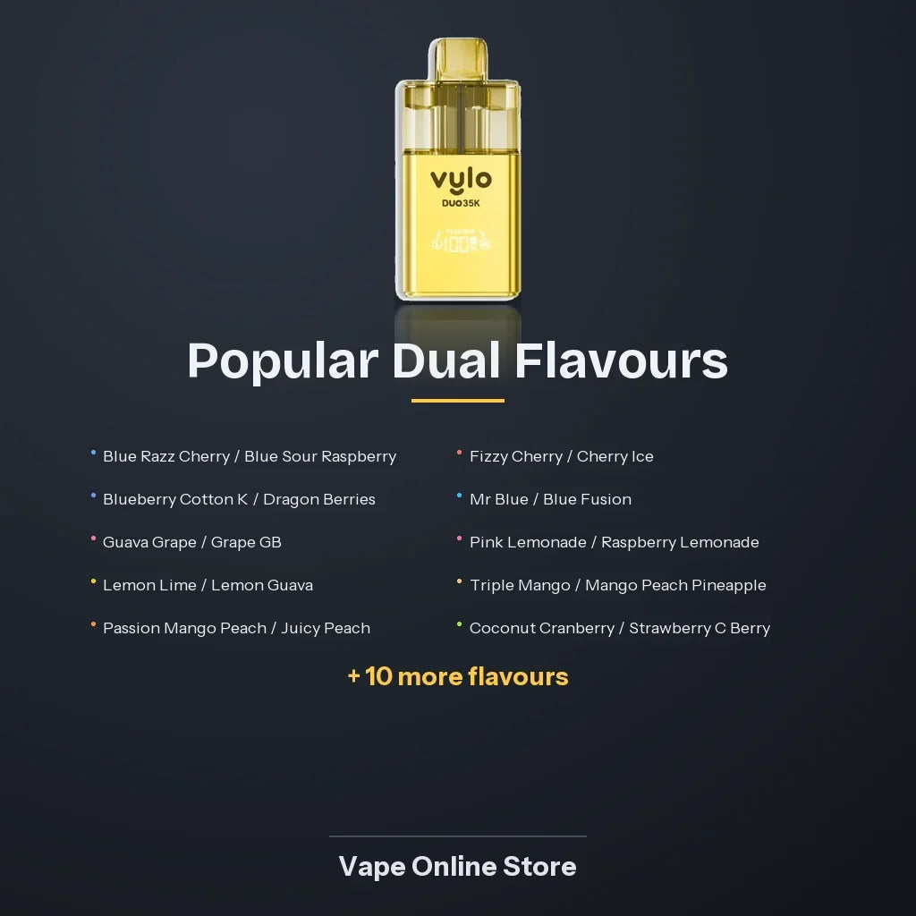 vylo duo 35k puffs prefilled pod kit flavours