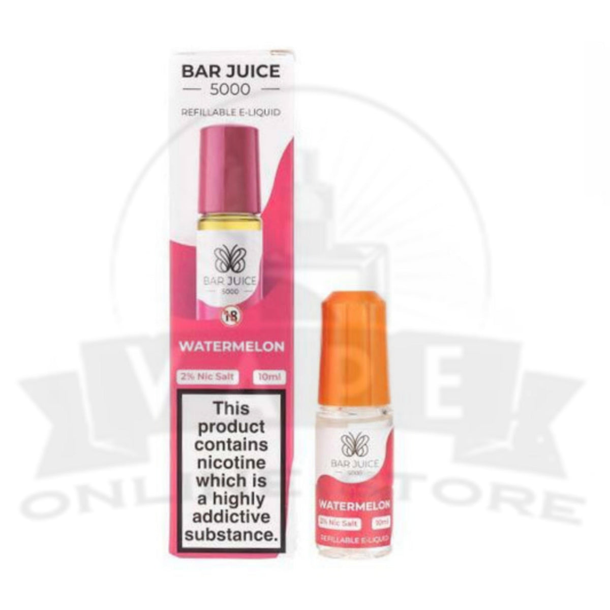 Watermelon Bar Juice 5000 Nic Salt E-Liquid | 5 for £10