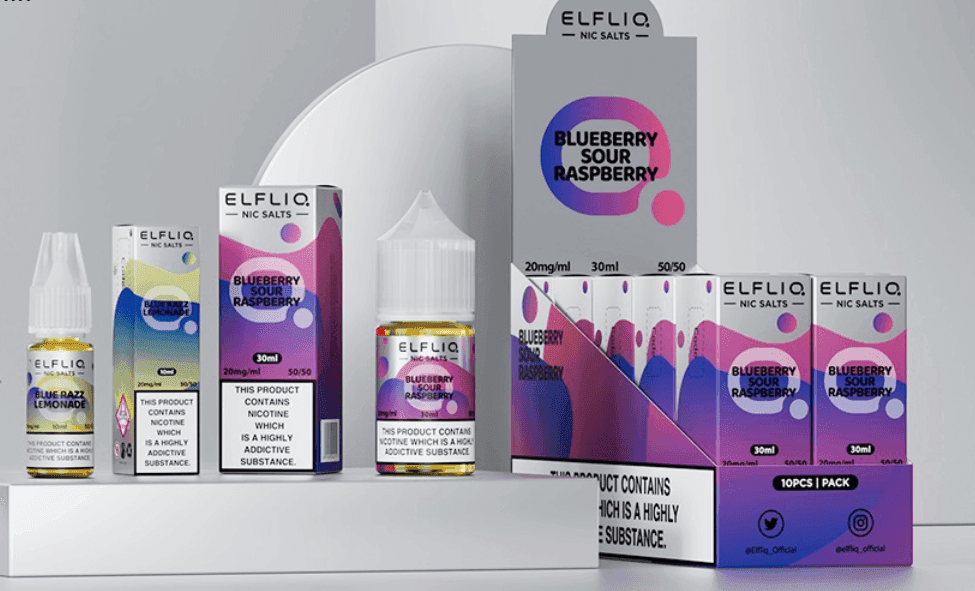 Box Of 5 Elfliq 10ml Nic Salts E-Liquid