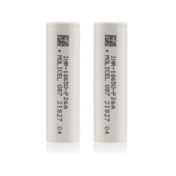 Molicel p26a 18650 Battery Pack of 2 600