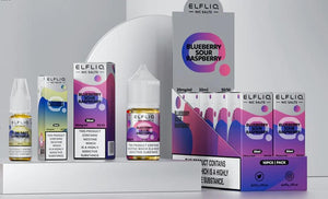 Pack Of 10 ELFLIQ 10ml E-liquid Nic Salts | 35+ Flavours In Stock