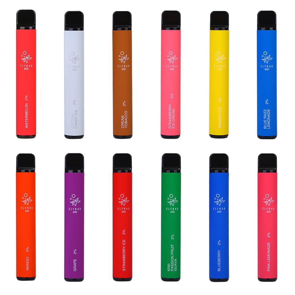 Pack Of 10 Magic Bar 600 Puff Vape Disposable Pod Pen